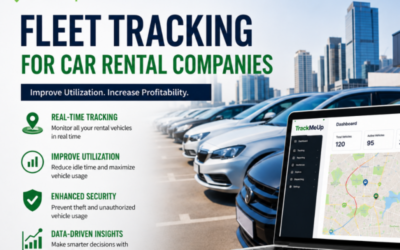 Fleet tracking for car rental companies using TrackMeUp GPS tracking system to improve fleet utilization, vehicle visibility, operational efficiency, and profitability.