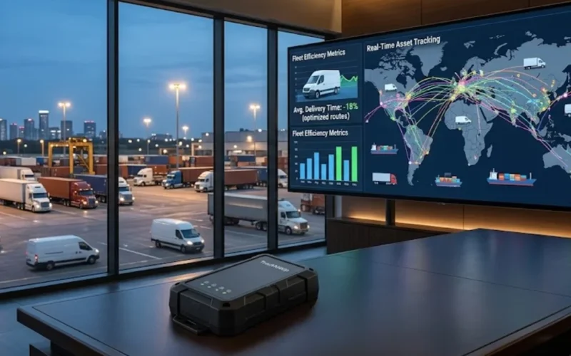 TrackMeUp 4G GPS G18 helps logistics companies improve delivery efficiency through real-time vehicle tracking, route optimization, geofencing, and fleet management.