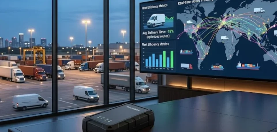 TrackMeUp 4G GPS G18 helps logistics companies improve delivery efficiency through real-time vehicle tracking, route optimization, geofencing, and fleet management.